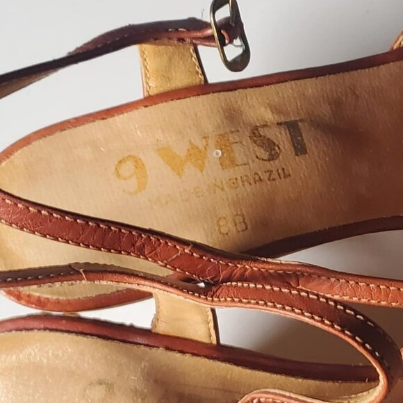 9West Vintage Leather Heels size 8B - Picture 3 of 16